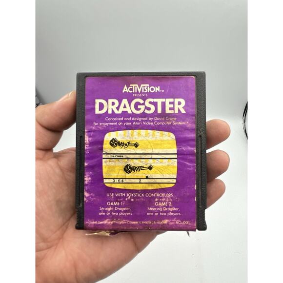 Dragster (Atari 2600) Cleaned & Tested - Picture 1 of 3